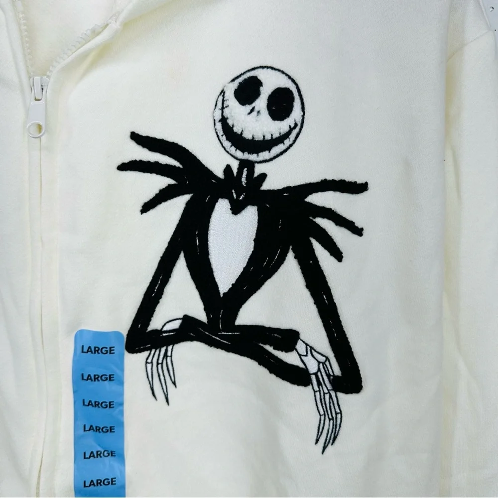 Disney Cream Jacket with Skeleton and Patch Designs - Picture 8 of 16
